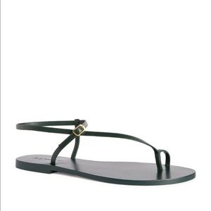 A.EMERY Lily Sandal, Forrest Green, Size 40 - NEW IN BOX